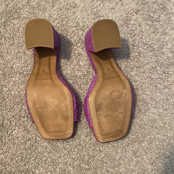 Jeffrey Campbell Melange Woven Slide Sandal, Lilac Purple, Size 7 - Picture 4 of 5